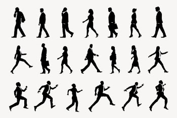 Business people silhouette, running towards | Free Vector - rawpixel