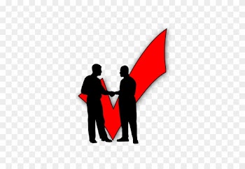 Business People Silhouette Shaking Hands - Png Clip Art Business