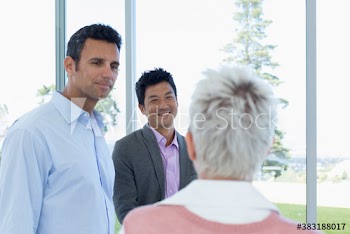 Business people talking