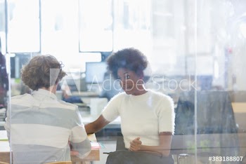 Business people talking in conference room meeting