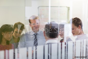 Business people talking in meeting