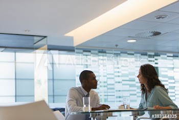 Business people talking in office