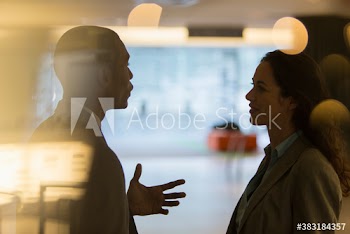 Business people talking in office