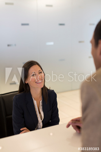 Business people talking in office