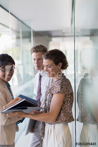 Business people talking in office