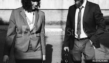 Business people walking together in the city
