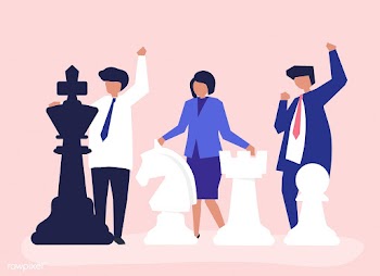 Business people with giant chess pieces | Free stock vector - 478215