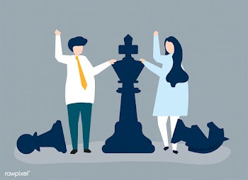 Business people with giant chess pieces | Free stock vector - 479245