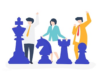 Business people with giant chess pieces | Free stock vector - 479309