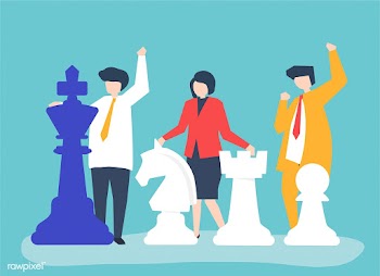 Business people with giant chess pieces | Free stock vector - 479368
