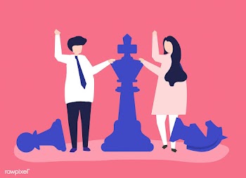 Business people with giant chess pieces | Free stock vector - 479923