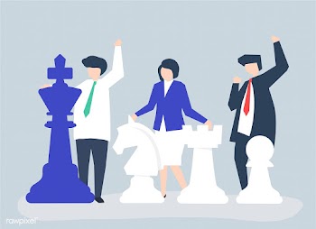 Business people with giant chess pieces | Free stock vector - 479986