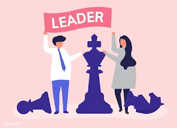 Business people with leadership flag and gian.. | Free stock vector - 478234