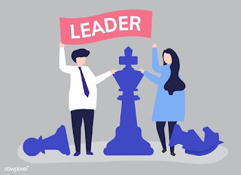 Business people with leadership flag and gian.. | Free stock vector - 478416