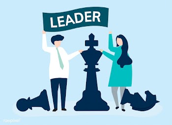 Business people with leadership flag and gian.. | Free stock vector - 479055