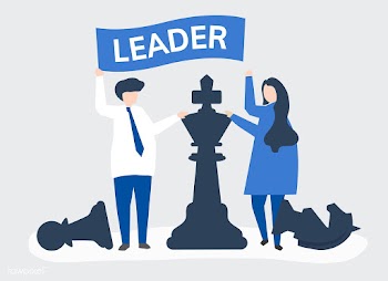Business people with leadership flag and gian.. | Free stock vector - 479070