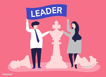 Business people with leadership flag and gian.. | Free stock vector - 479151