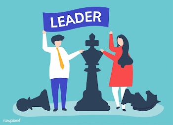 Business people with leadership flag and gian.. | Free stock vector - 479721