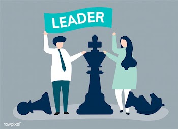 Business people with leadership flag and gian.. | Free stock vector - 479795