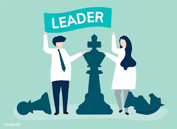 Business people with leadership flag and gian.. | Free stock vector - 479812