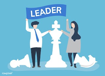 Business people with leadership flag and gian.. | Free stock vector - 479862
