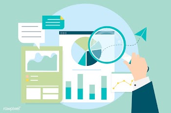 Business performance analysis with graphs | Free stock vector - 478026