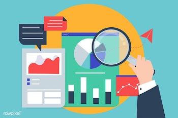 Business performance analysis with graphs | Free stock vector - 479036
