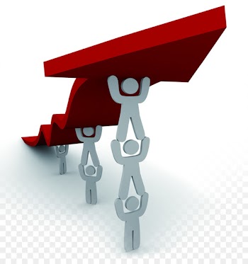 Business Performance improvement Company Chief Executive Organization - Red arrow rising villain model 