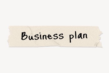 Business plan word, paper tape | Free PSD - rawpixel