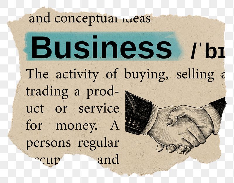 Business png dictionary word sticker, | Free PNG - rawpixel