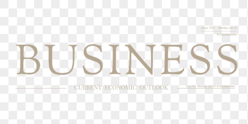 Business png newspaper nameplate sticker, | Free PNG - rawpixel