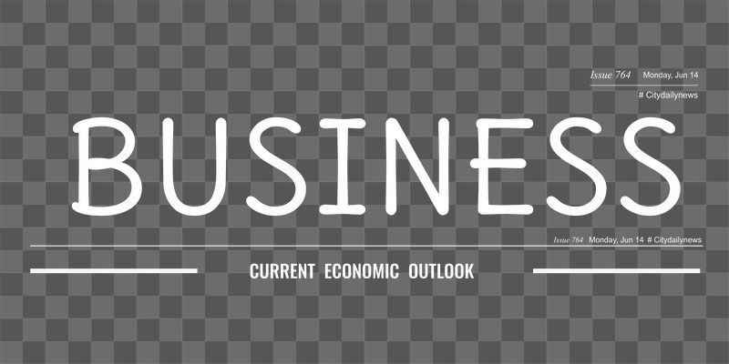 Business png newspaper nameplate sticker, | Free PNG - rawpixel