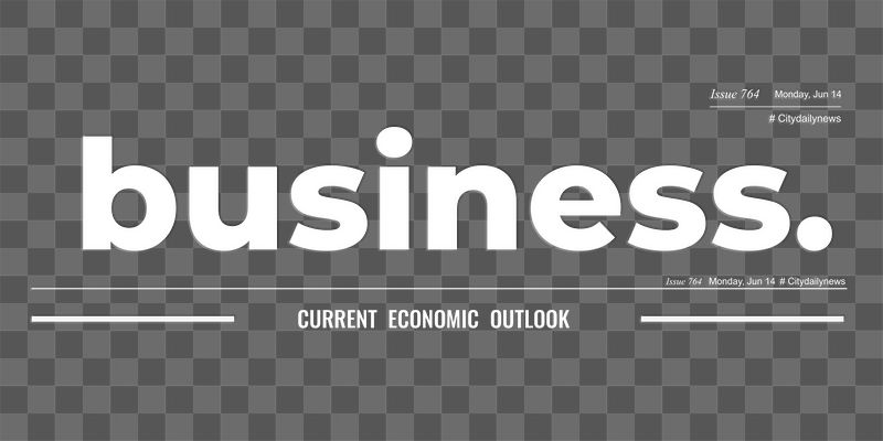 Business png newspaper nameplate sticker, | Free PNG - rawpixel