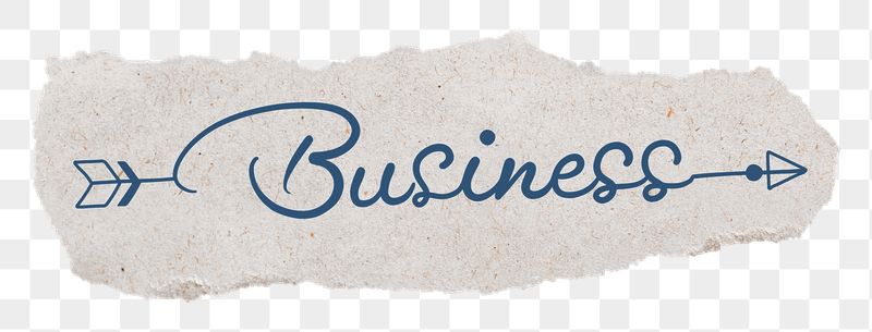 Business png word sticker, dark | Free PNG - rawpixel