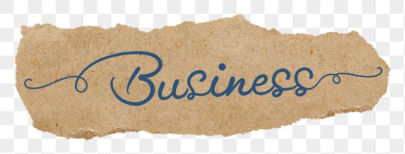 Business png word sticker, dark | Free PNG - rawpixel