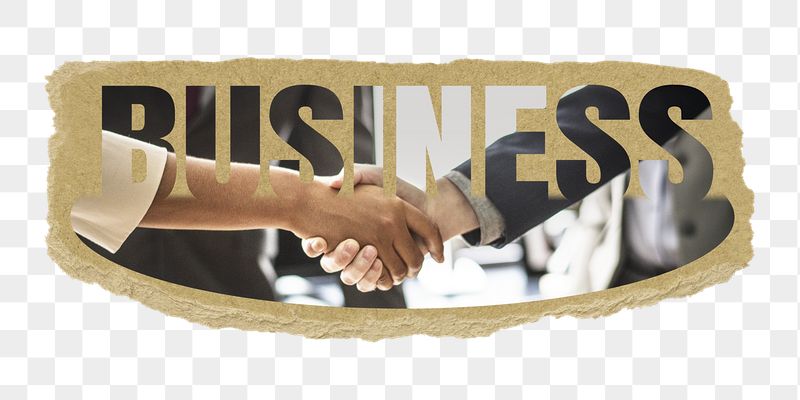 Business png word sticker, ripped | Free PNG - rawpixel