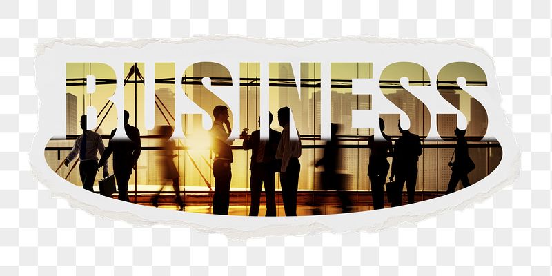 Business png word sticker, ripped | Free PNG - rawpixel