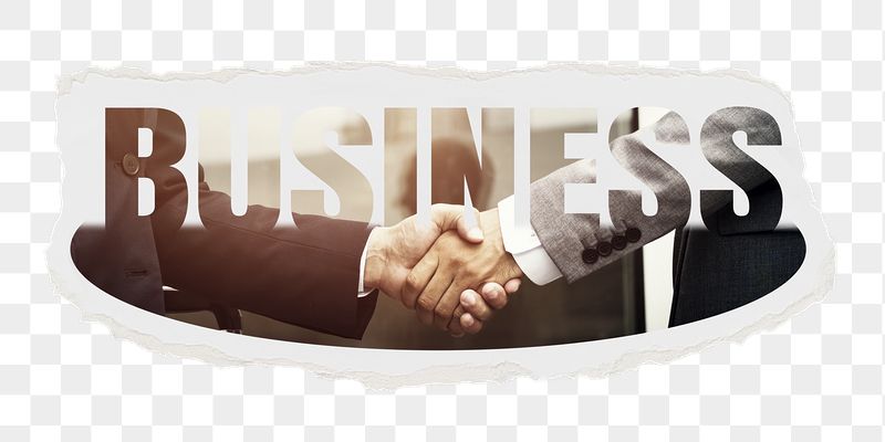 Business png word sticker, ripped | Free PNG - rawpixel