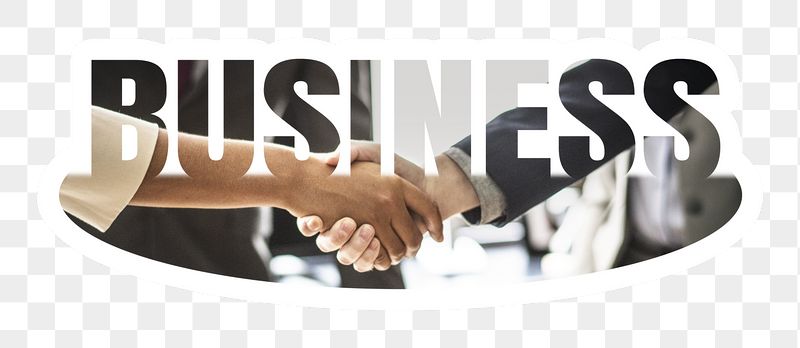 Business png word sticker, white | Free PNG - rawpixel