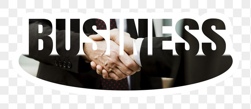 Business png word sticker, white | Free PNG - rawpixel