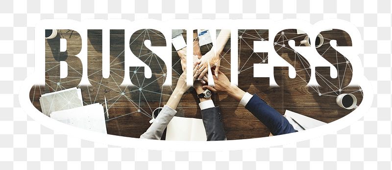 Business png word sticker, white | Free PNG - rawpixel