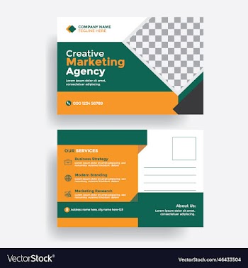 business post card design corporate business card