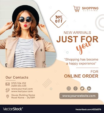 business poster for online fashion sale banner pos