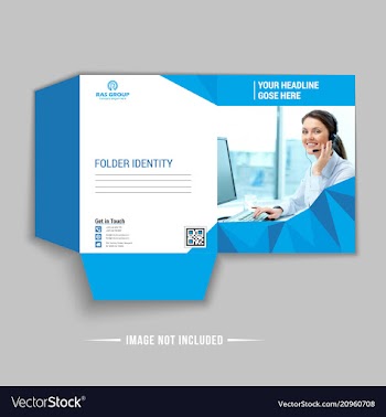 Business presentation folder vector image