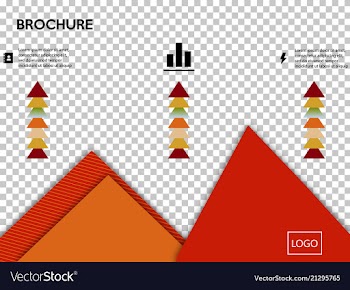 Business presentation template from infographic vector image