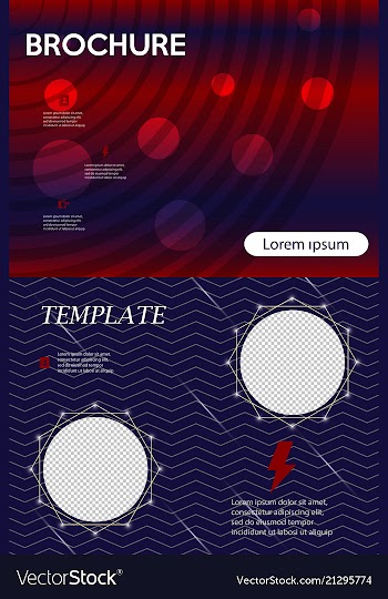 Business presentation template from infographic vector image