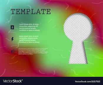 Business presentation template from infographic vector image
