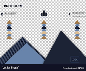 Business presentation template from infographic vector image