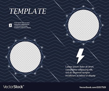 Business presentation template from infographic vector image
