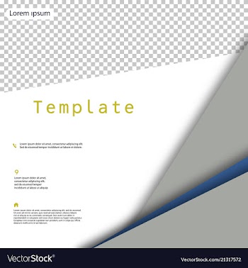 Business presentation template from infographic vector image